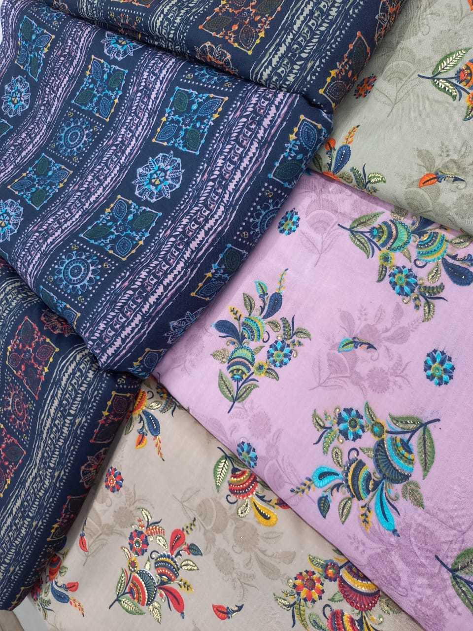 Digital Printed Fabric - Georgette, Custom Length (Meters) | Exceptionally Soft, Light In Weight, Available In Different Colours