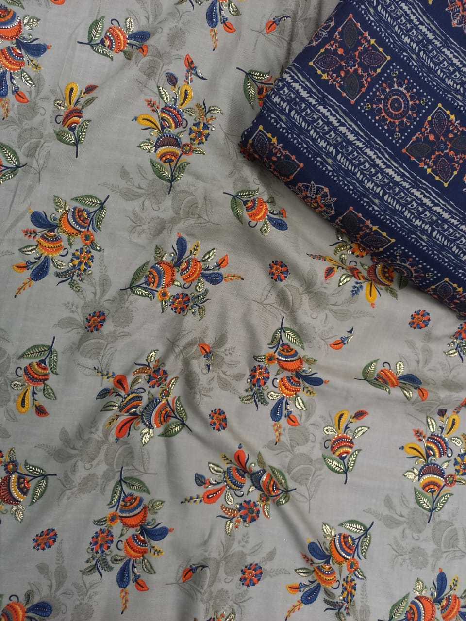 Digital Printed Fabric - Georgette, Custom Length (Meters) | Exceptionally Soft, Light In Weight, Available In Different Colours