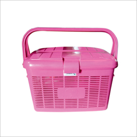Pink Gulshan Plastic Basket