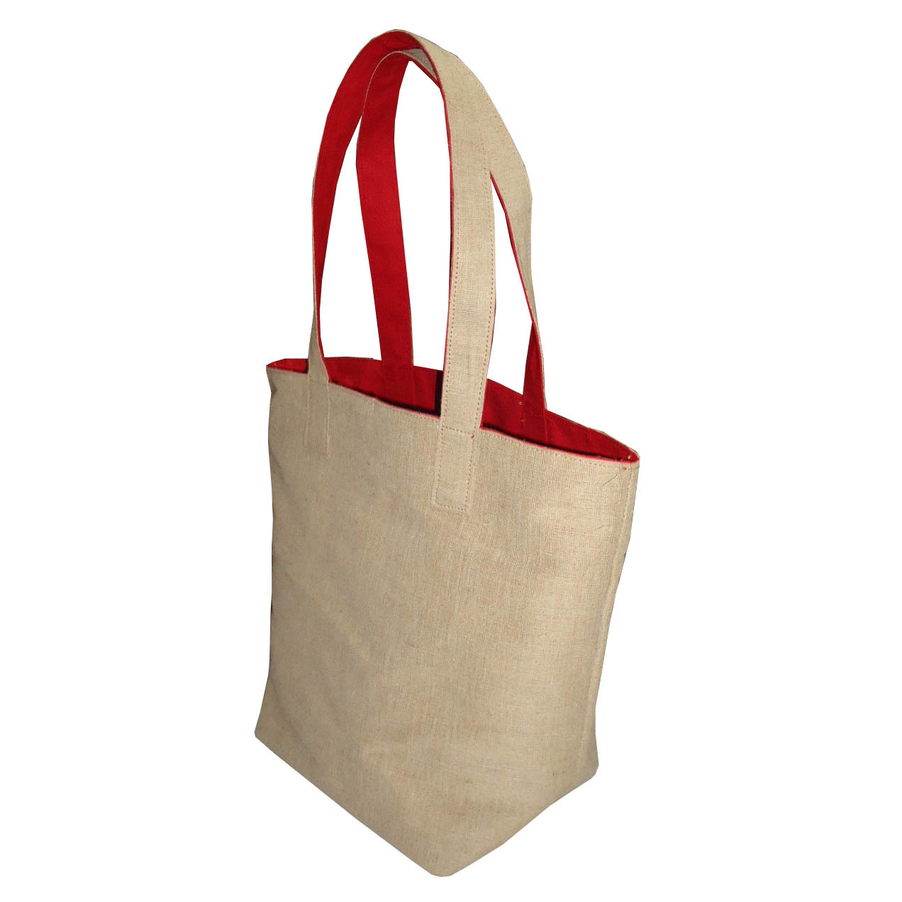 Reversible Tote Bag - Canvas & Juco Material, 28x35x15 Cm Dimensions, Customized Color & Design, Eco-friendly & Reusable