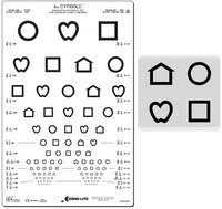 एलईए प्रतीक 13-लाइन पारभासी दूरी चार्ट