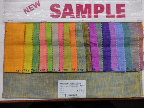 रंगीन लिनन कपड़ा