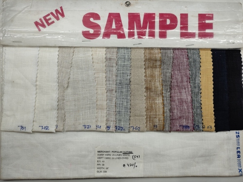 लिनन सूटिंग कपड़ा