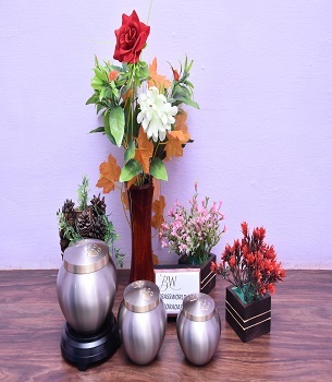 Odyssey Pet Paw Print Grey Urn Funeral Supplies