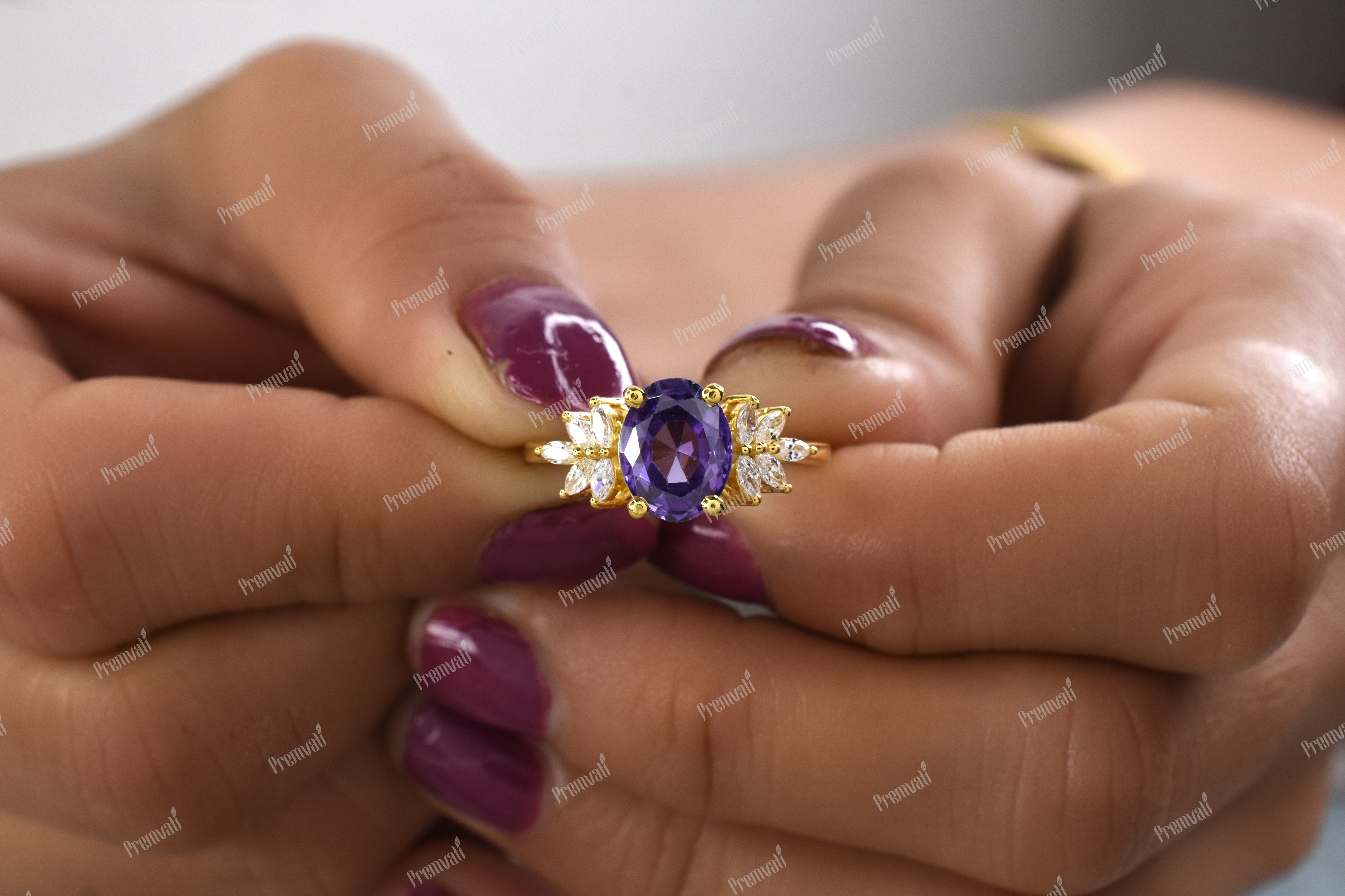 Fancy Moissanite Ring Diamond Clarity: Vvs1