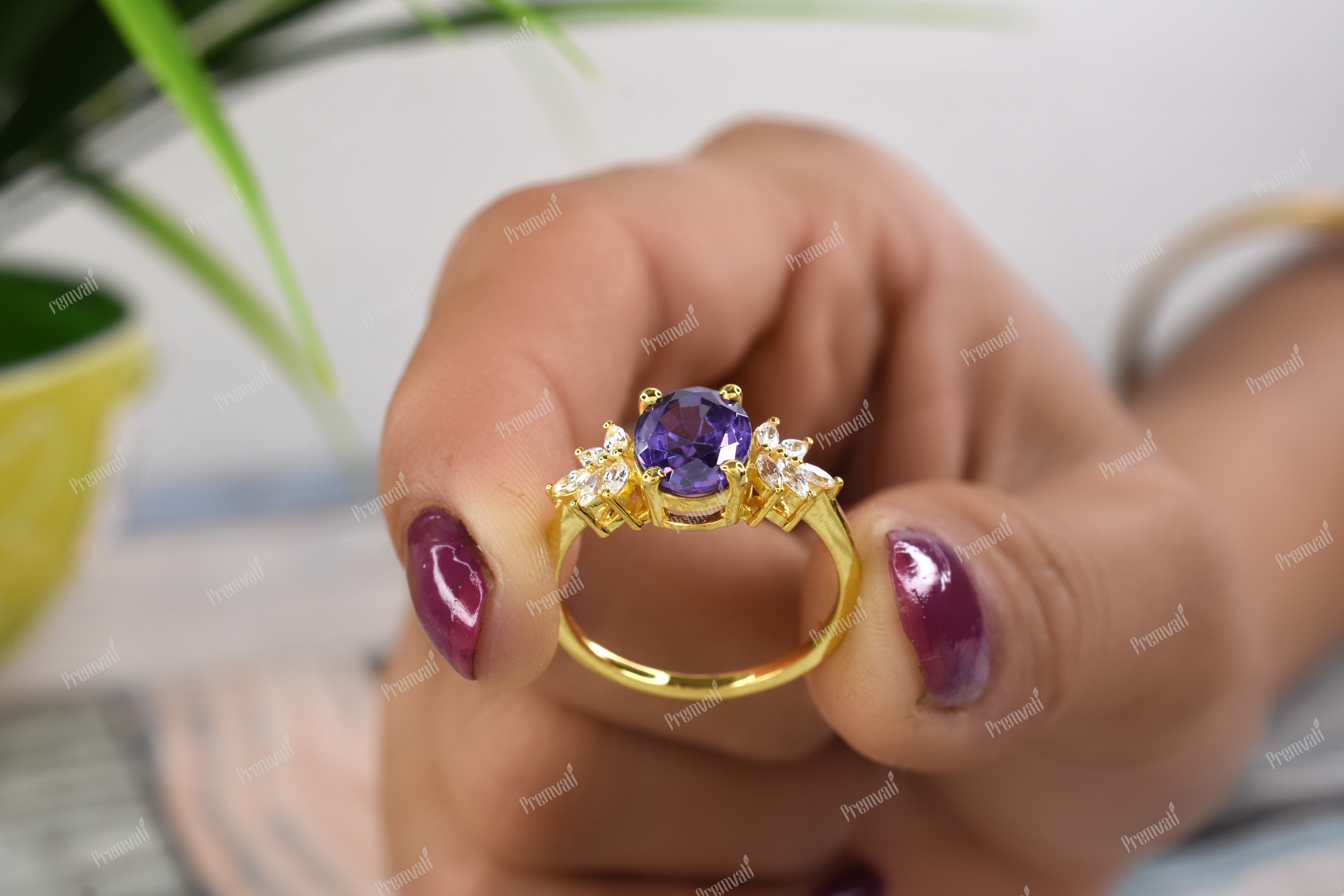 Fancy Moissanite Ring Diamond Clarity: Vvs1