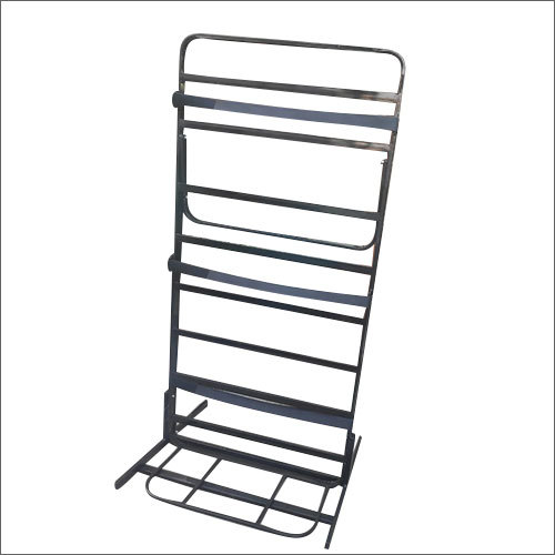Metal Folding Bed - Metal Material, Portable Design, Matte Black Finish | Lightweight, Space-saving Solution For Easy Storage