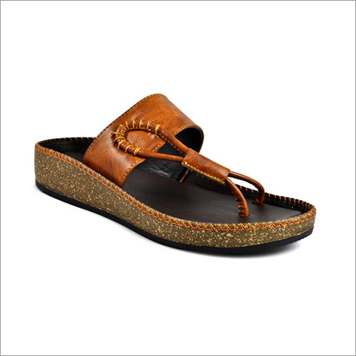 Mens Designer PU Sole Slipper - PU Upper, Flip Flop Style, Brown Color | Stylish Summer Footwear for Comfort and Versatility