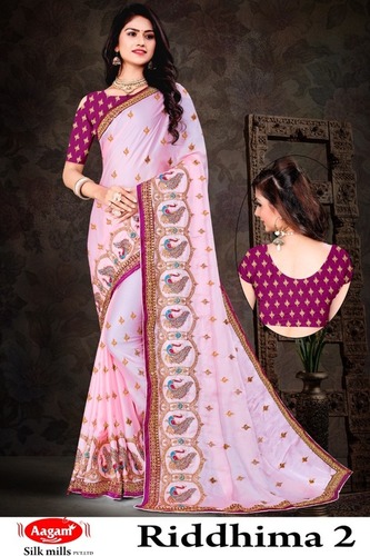 मॉडर्न डिज़ाइनर साड़ी