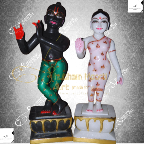 संगमरमर की राधे कृष्णा की प्रतिमा