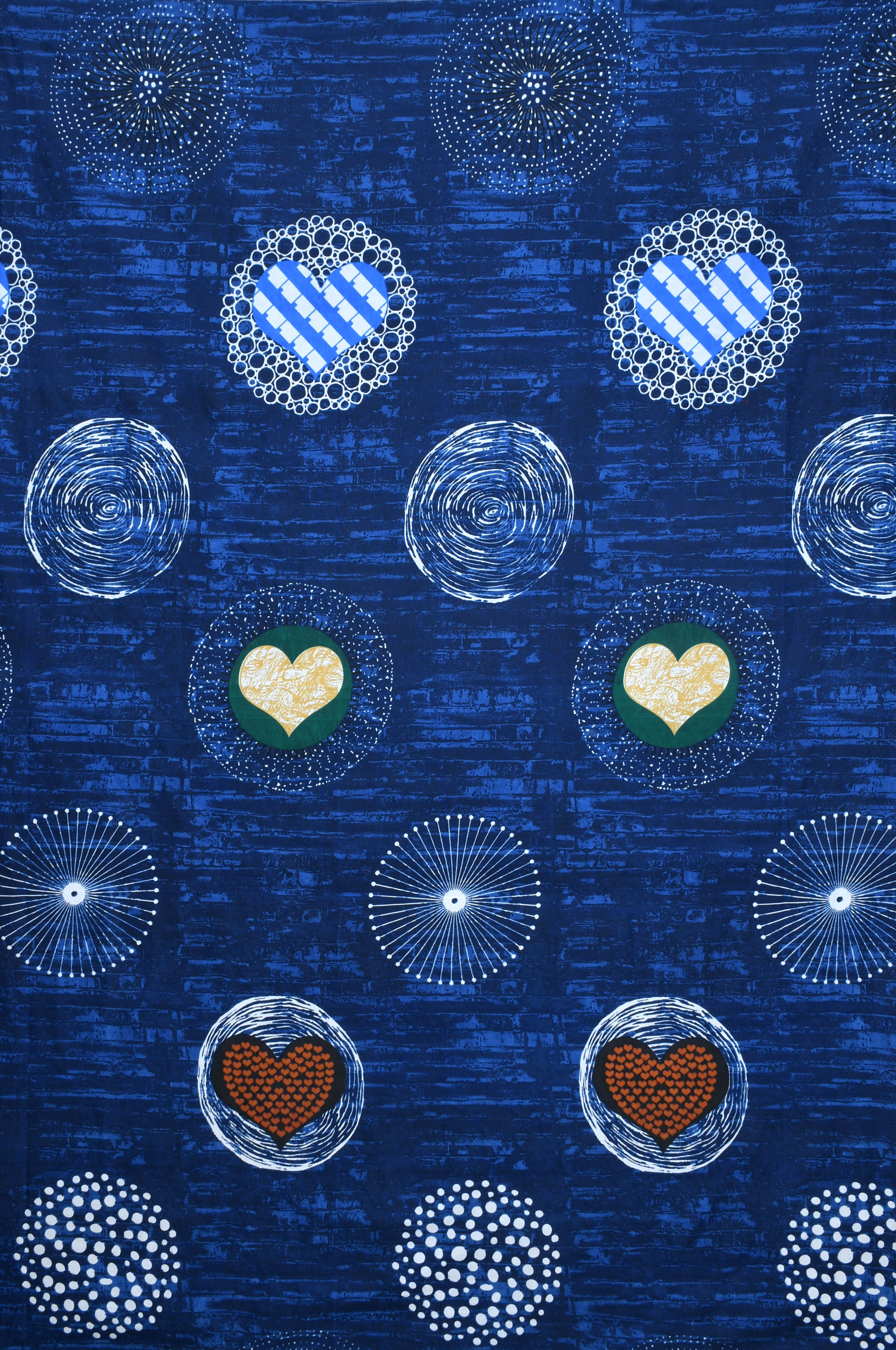 Micro Fabric Soft Designer Diwan Set - 100% Cotton, 20x30 Inches Pillowcase, Blue Heart Pattern | Washable, 725g Weight, Printed Design