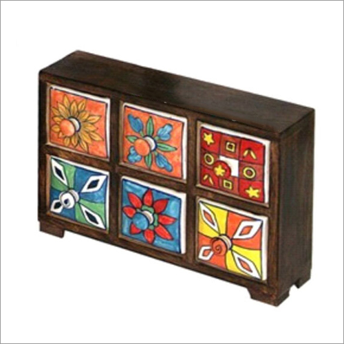 11.5x3.125x8 इंच हाई सिरेमिक ड्रॉवर चेस्ट