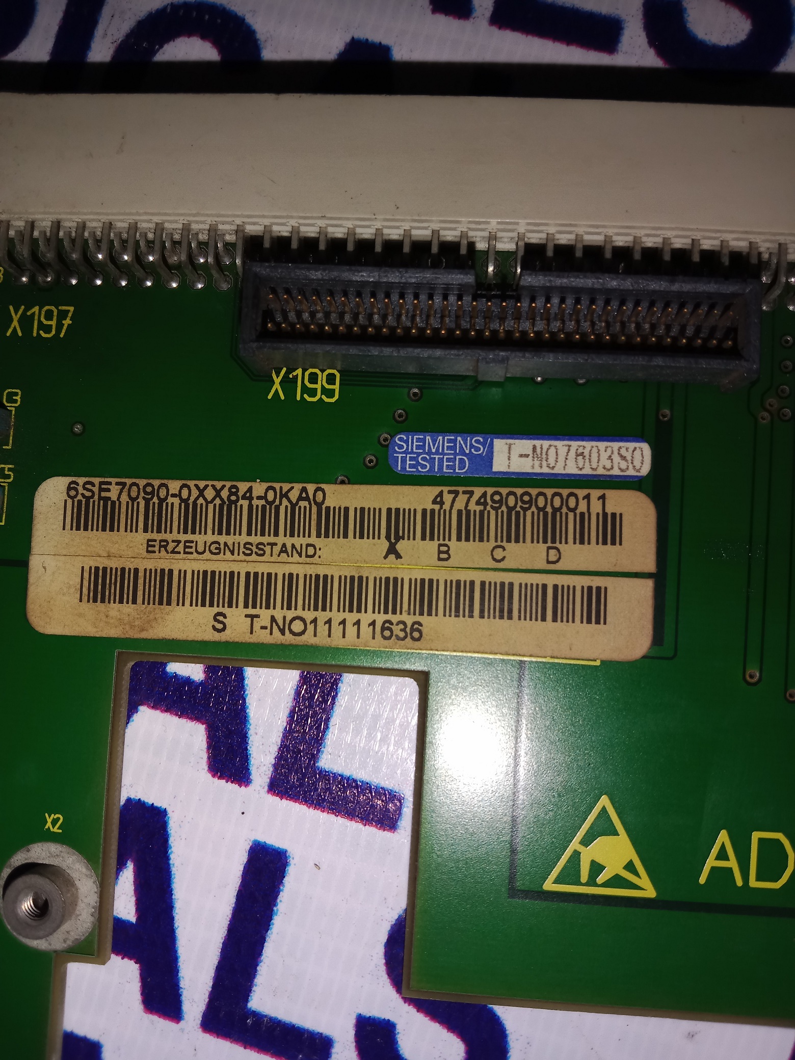 Semens Adaptor Card 6se7090-0xx84-0ka0