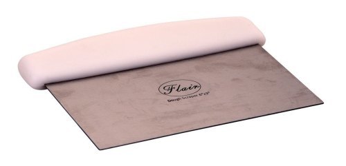 White Flair Dough Scraper 6"X3"