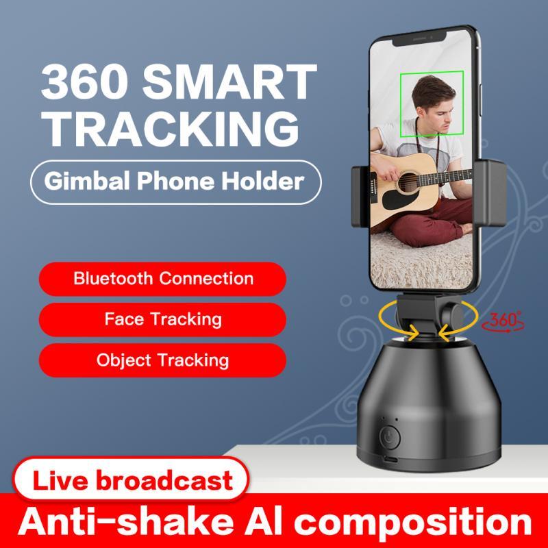 Smart Facial Tracking Phone Holder Smart Tracking Holder With Automatic 360-degree Rotation.