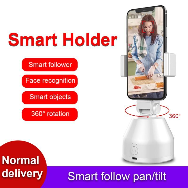 Smart Facial Tracking Phone Holder Smart Tracking Holder With Automatic 360-degree Rotation.