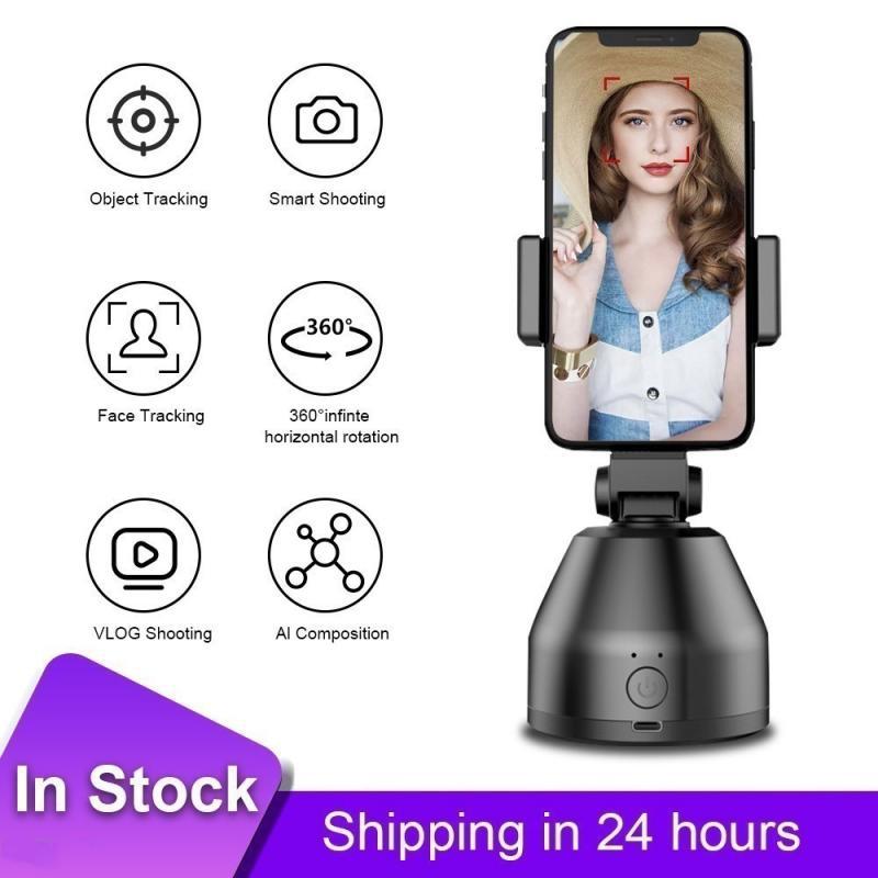Smart Facial Tracking Phone Holder Smart Tracking Holder With Automatic 360-degree Rotation.