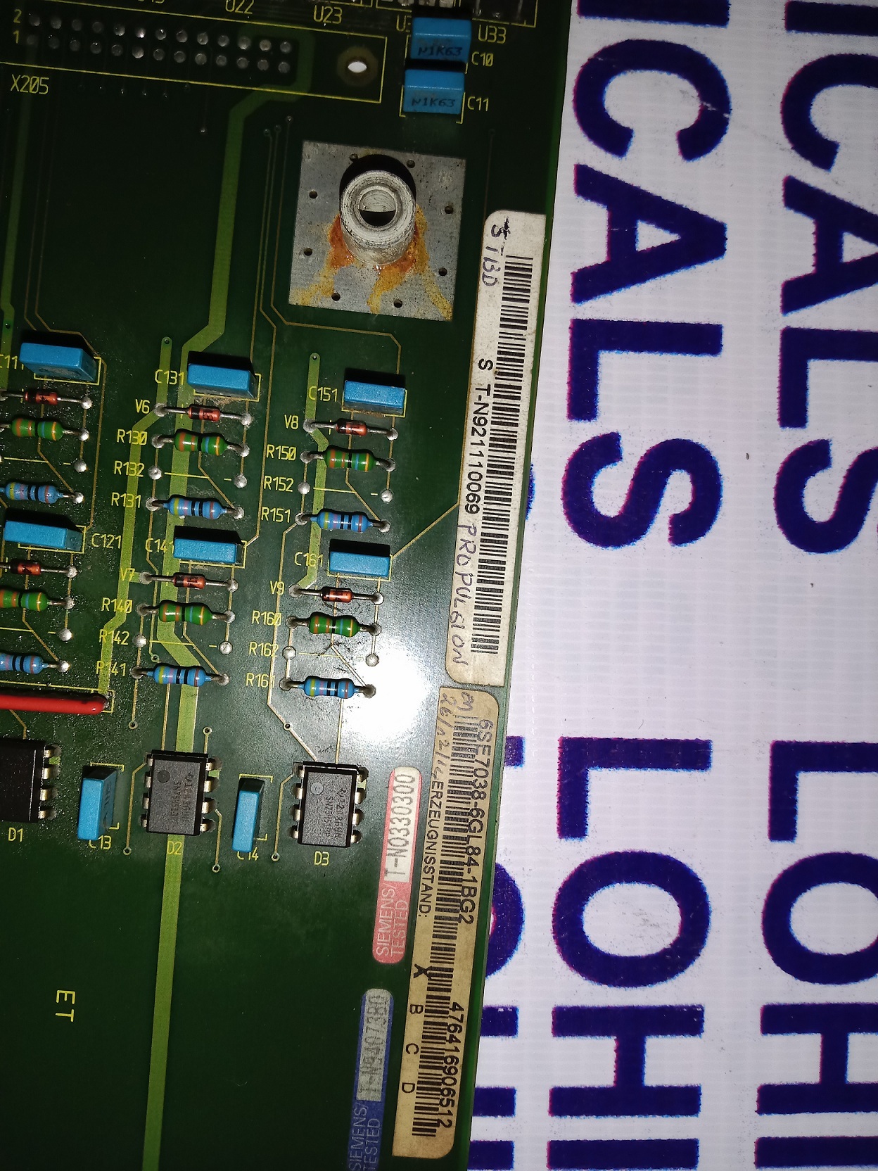 Siemens Control Module 6se7036-6gl84-1bg2