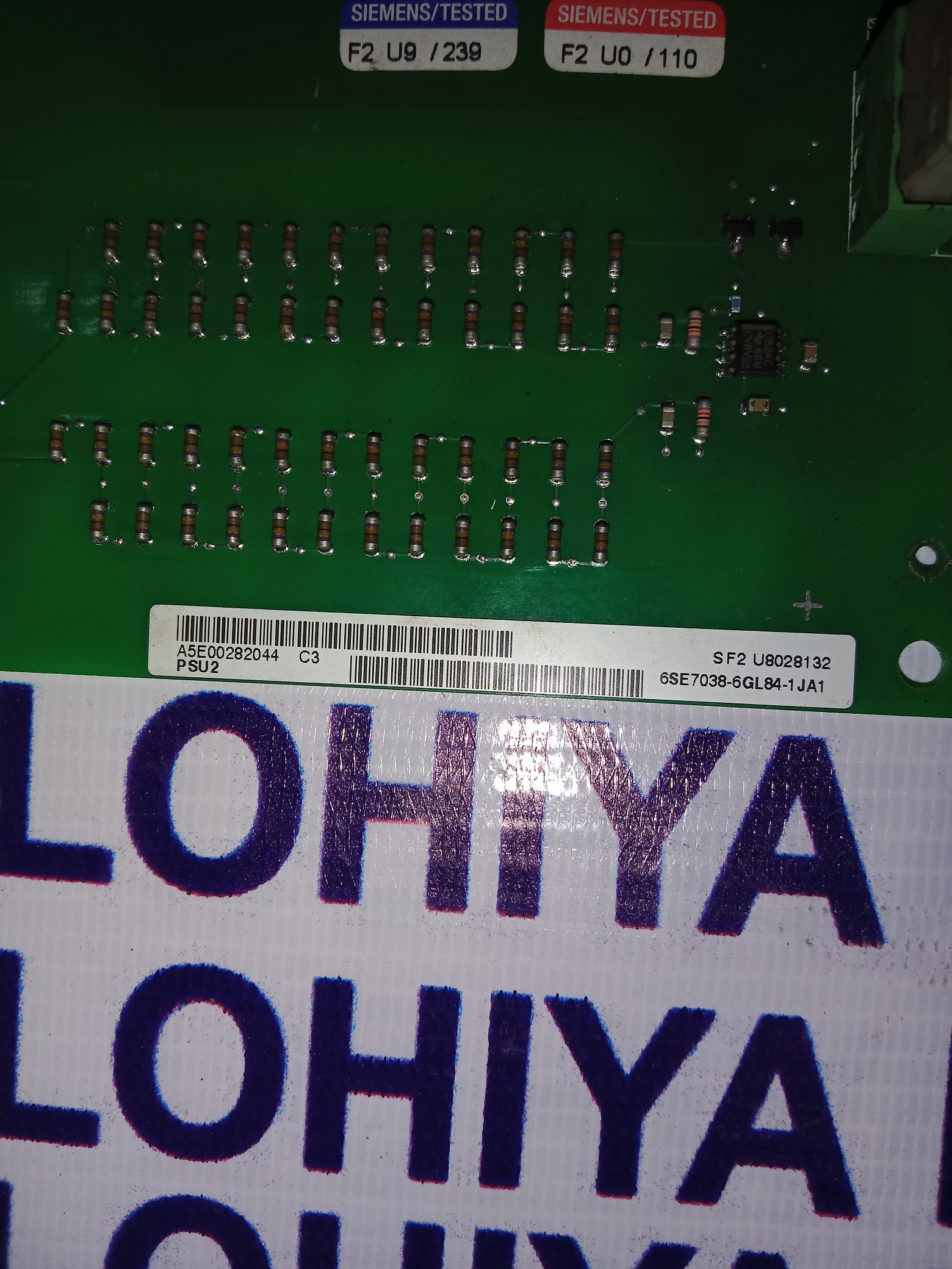 Siemens Control Board Modue 6se7038-6gl84-1 Ja1