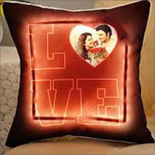Blank LED Home Fur Sublimation Cushion - Shiny Fur Fabric, 16x16 inches, Multi Color, Square Shape | Soft Touch, Zipper Closure, Digital Printing
