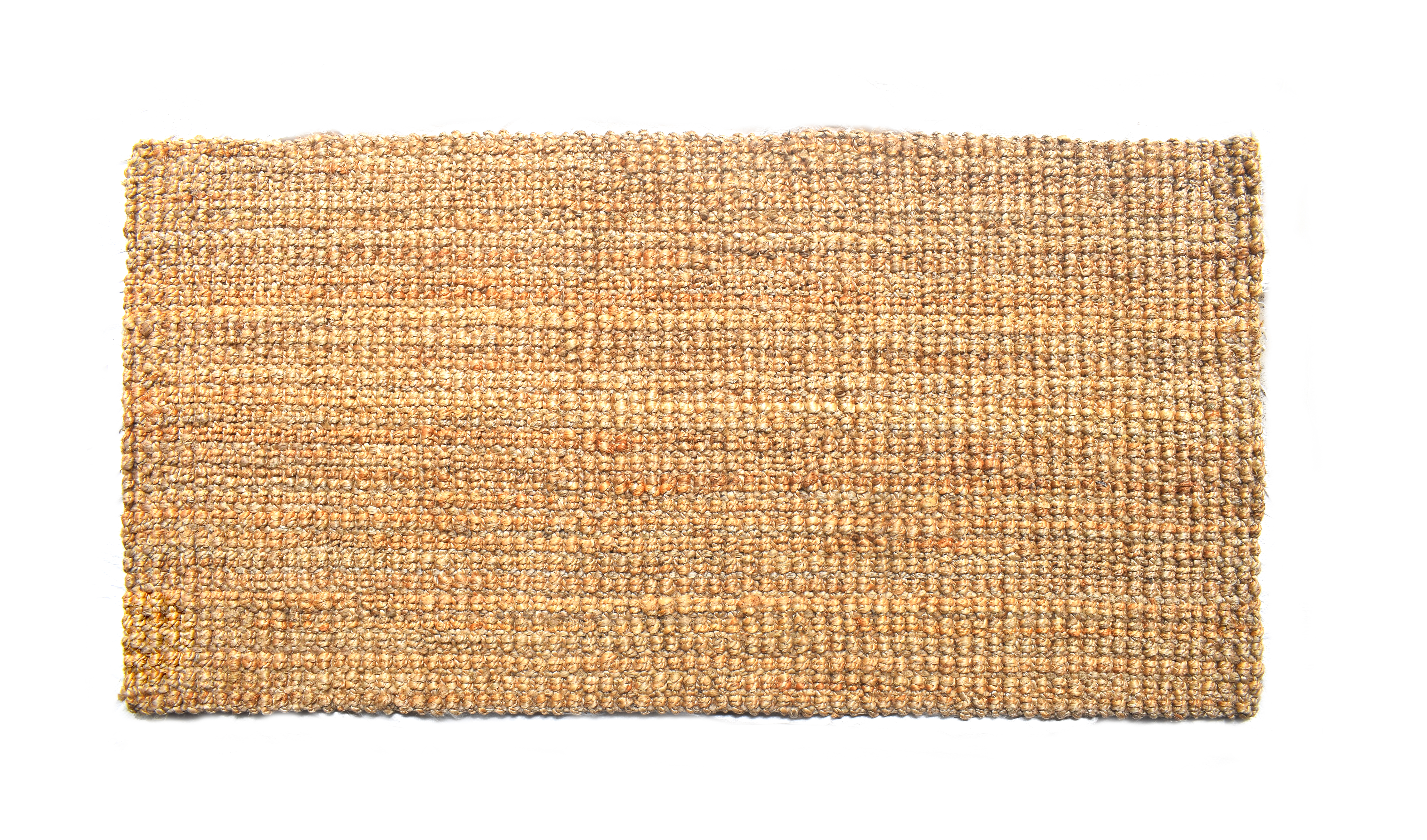 Natural Boucle Jute Mat Back Material: Anti-slip Latex