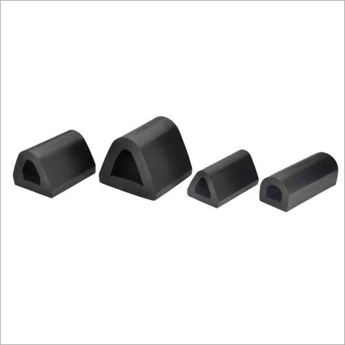 Rubber Fender - Natural/Synthetic Rubber Blend, Customizable Size, Smooth Black Finish | High Resistance to Wear and Tear, Impact Absorption Durability