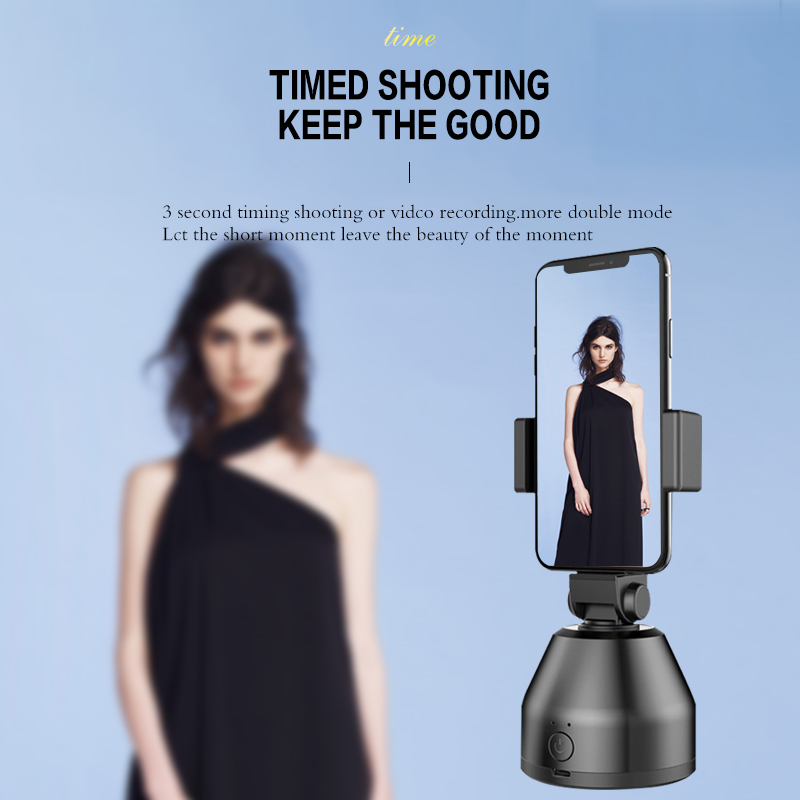 360 Rotation Face Tracking Smart Ai Gimbal Personal Robot Cameraman Cell-phone Stand Holder