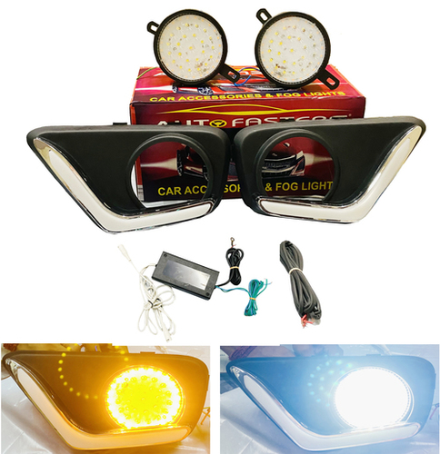 Day Running Light With Led Fog Light And Indicator For Mahindra Bolero Make 2020
