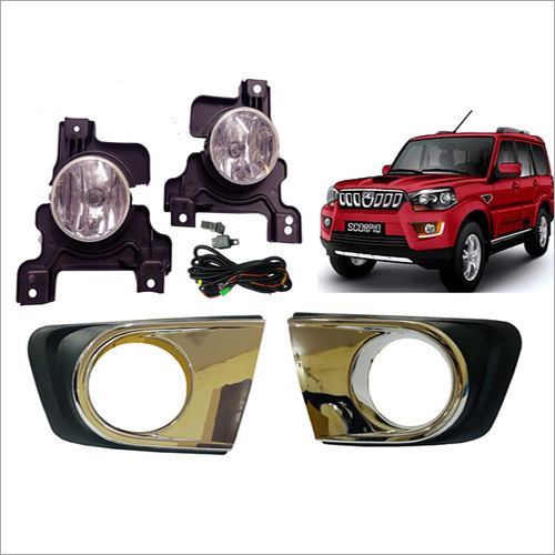 Car Fog Light With Bezel For Mahindra Scorpio Type-4 Make (2018, White) Voltage: 12 Volt (V)