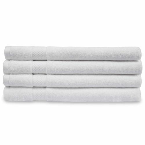 Divine Overseas Opulence Hand Towel Set - 100% Cotton, White Color | Ultra Soft, Quick Dry, Water Absorbent