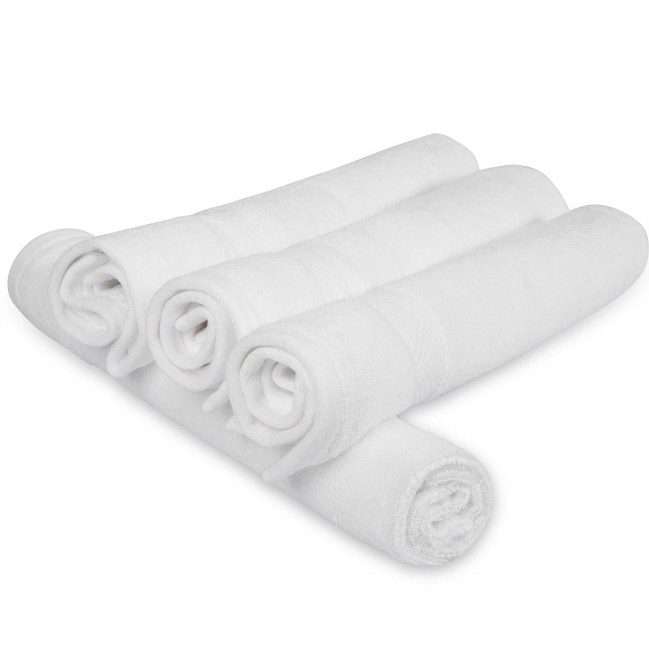 Divine Overseas Opulence Hand Towel Set - 100% Cotton, White Color | Ultra Soft, Quick Dry, Water Absorbent