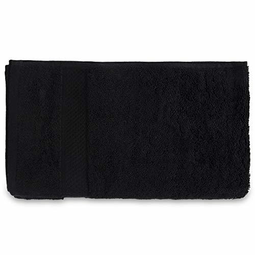 Divine Overseas Opulence Hand Towel Set - 100% Cotton, Regular Size S/m & L/xl, Black | Ultra Soft, Quick Dry, Water Absorbent