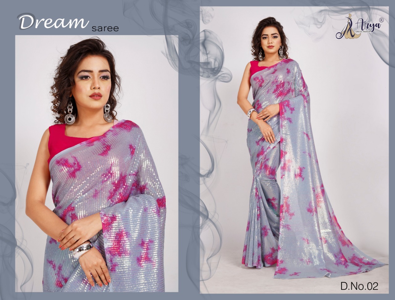 Georgetter Sequance Dream Saree