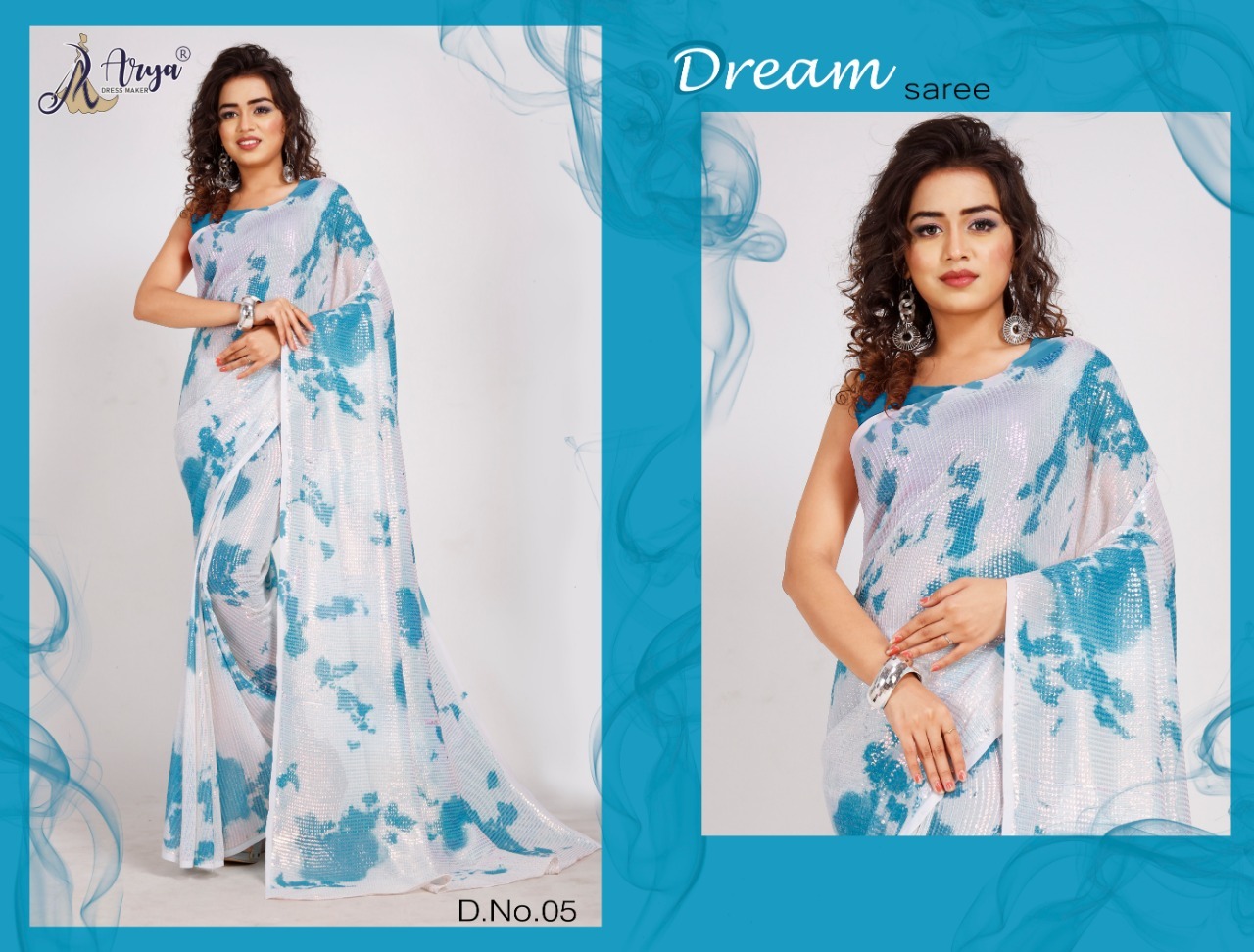 Georgetter Sequance Dream Saree
