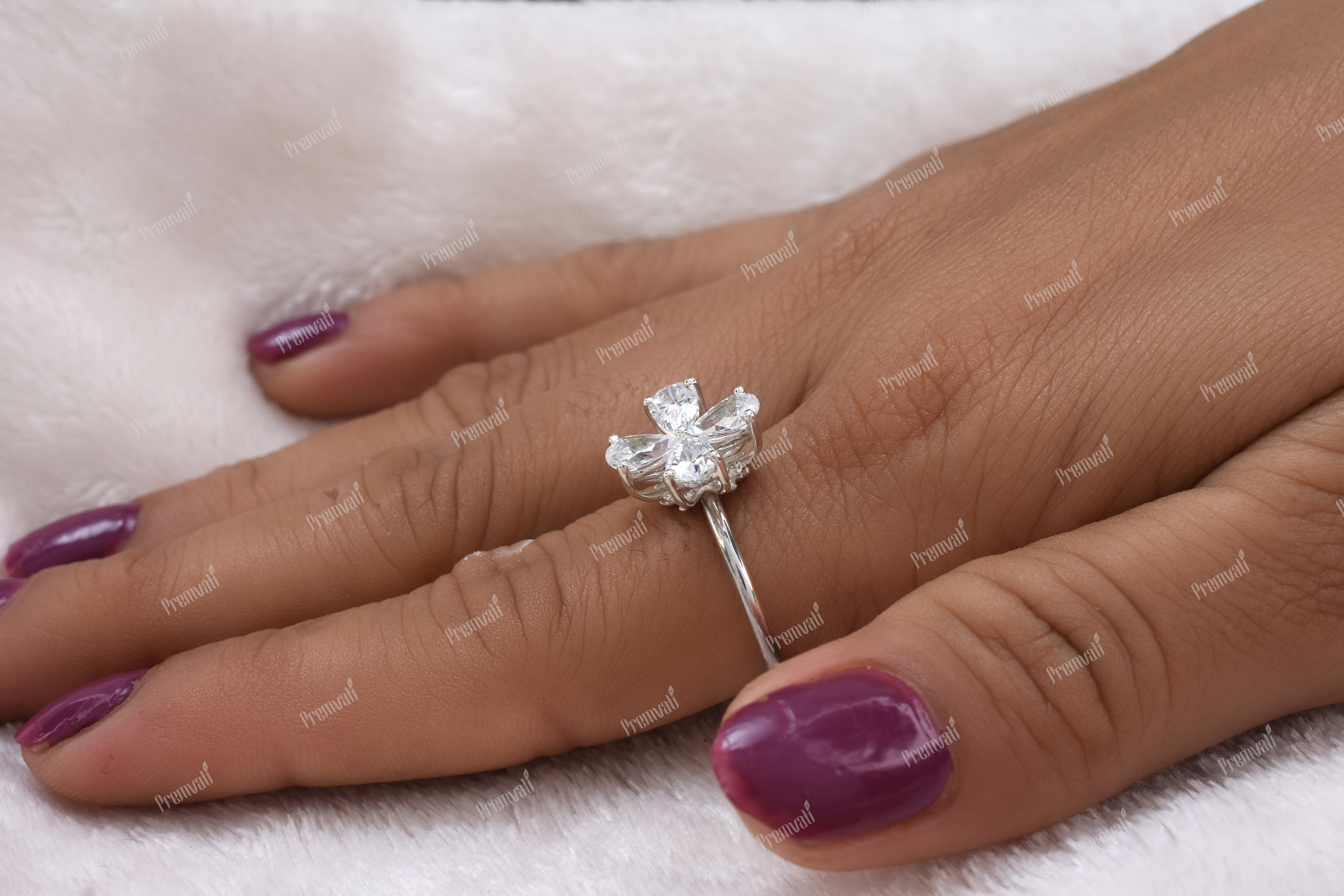 Natrual Diamond Moissanite Ring Diamond Clarity: Vvs1