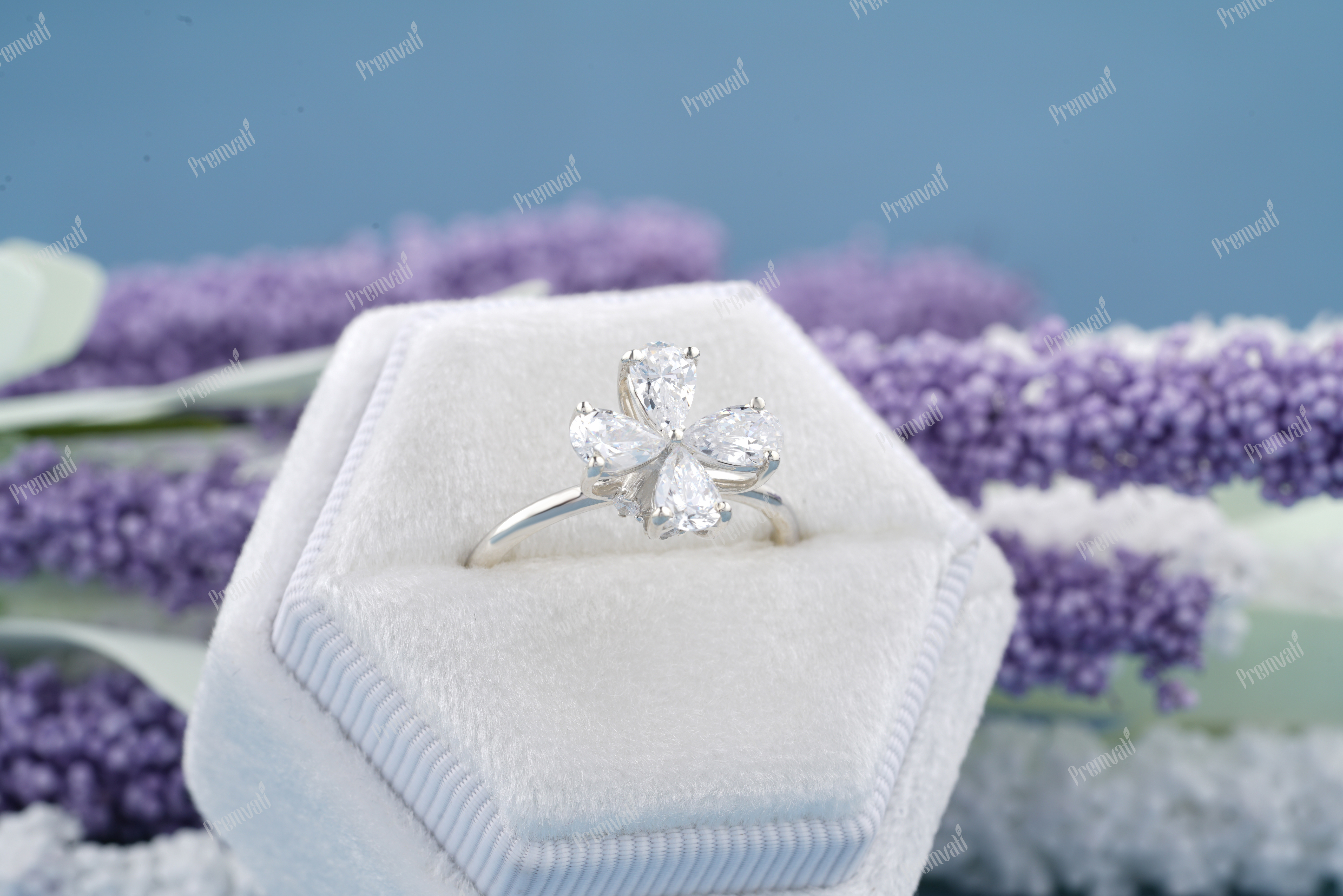 Natrual Diamond Moissanite Ring Diamond Clarity: Vvs1