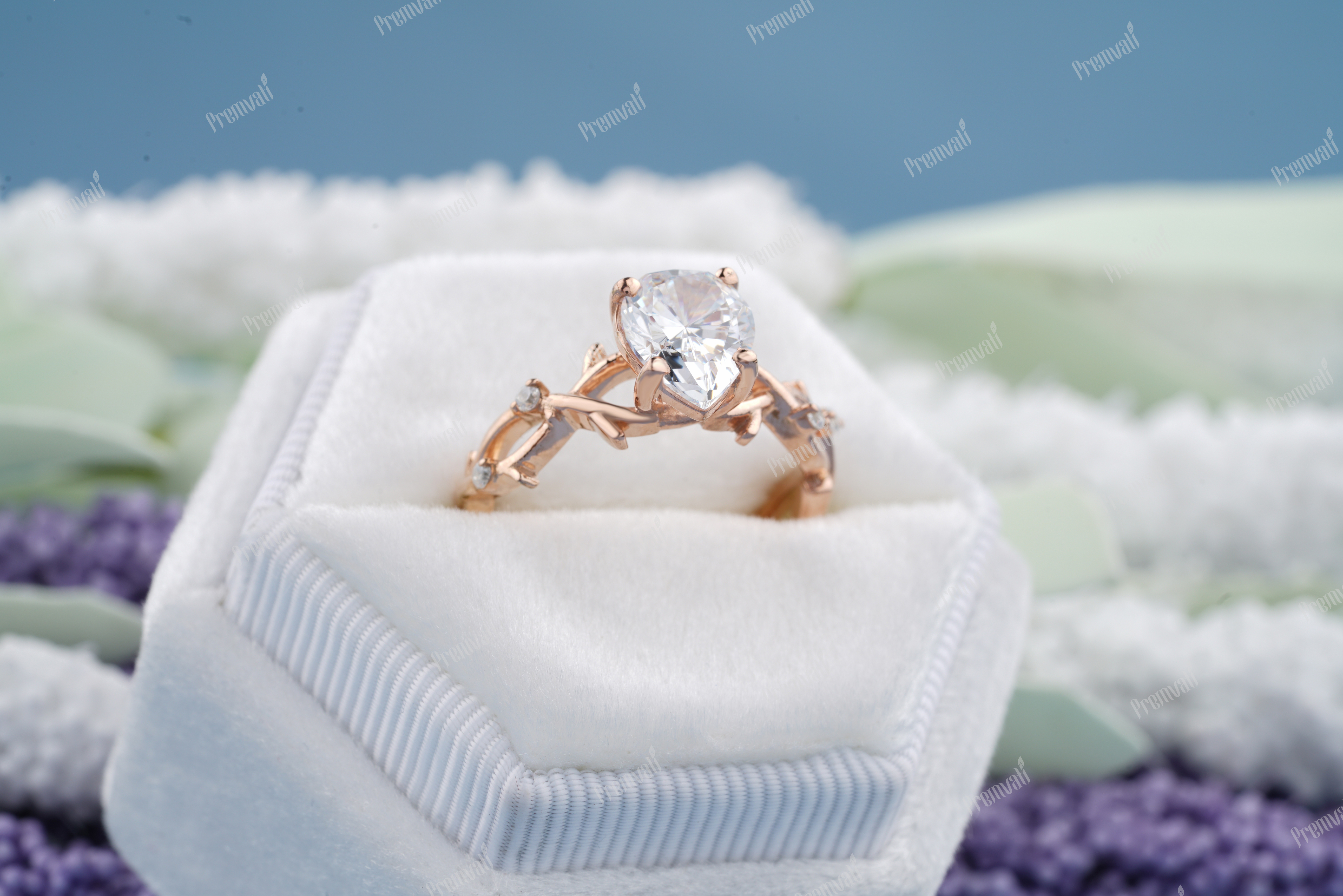Premium Moissanite Ring Diamond Clarity: Vvs1