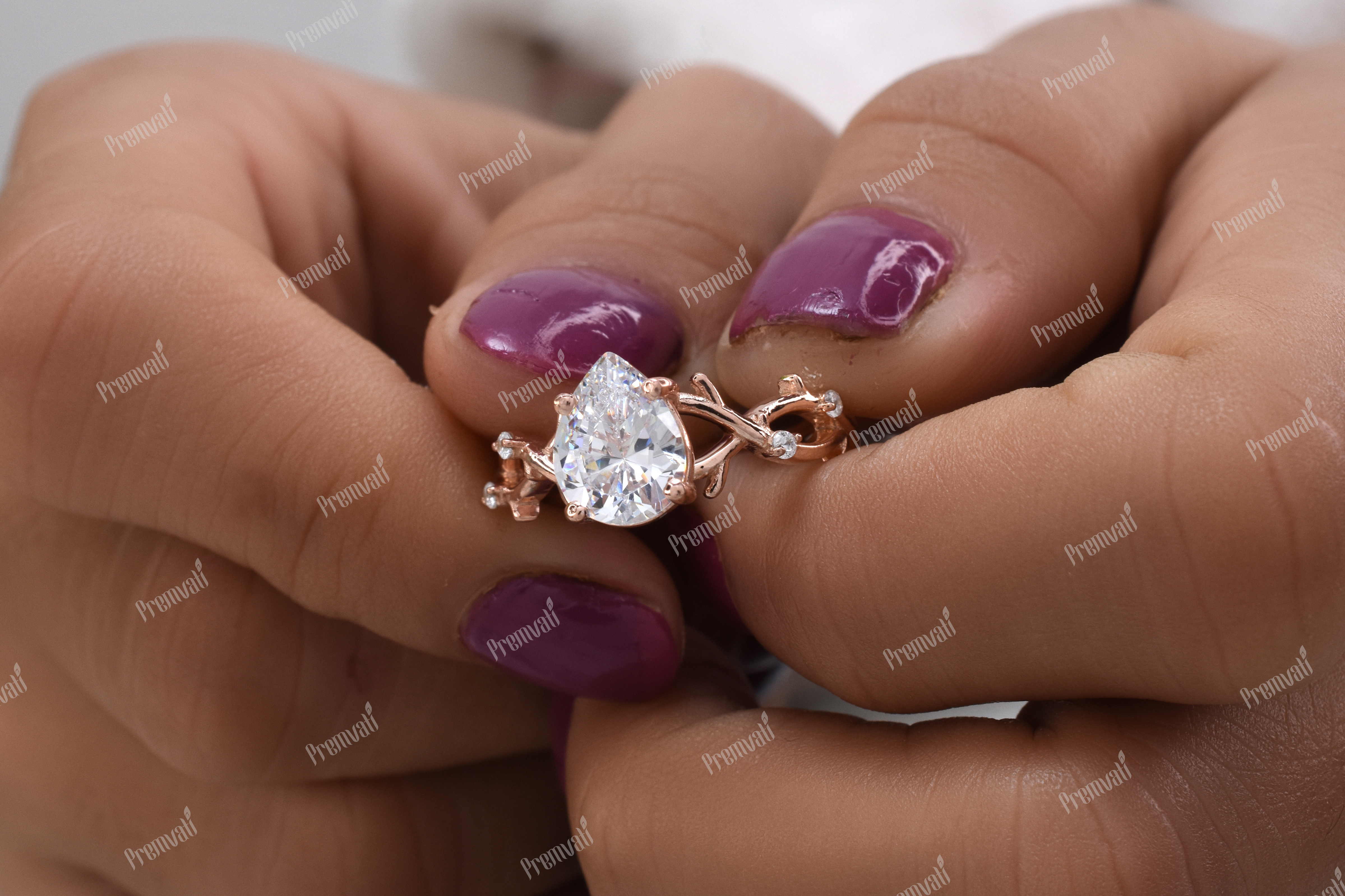 Premium Moissanite Ring Diamond Clarity: Vvs1