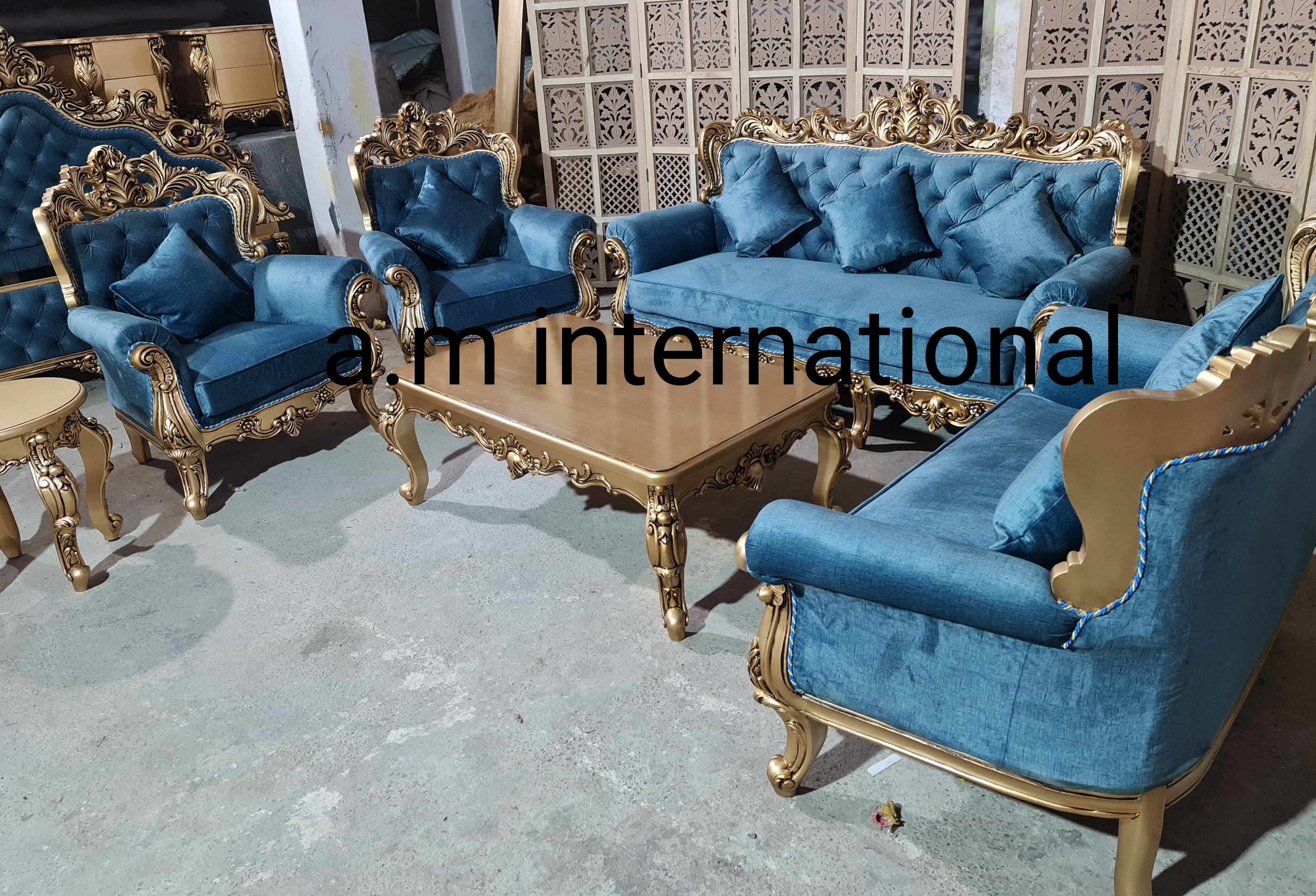 Handmade Designer 7 Seater Sofa Set