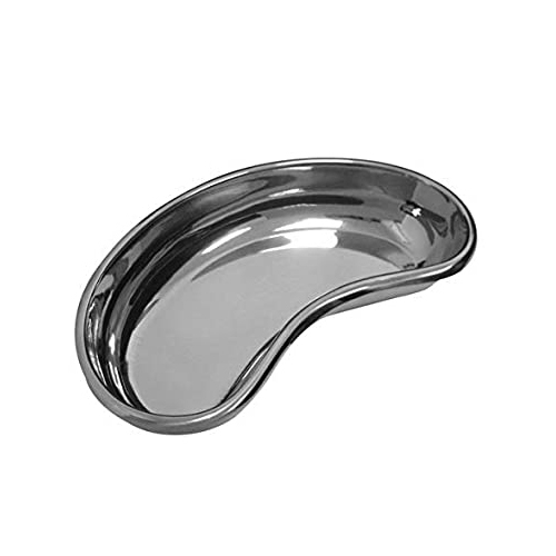 Kidney Tray - Stainless Steel, 8" Inch | Available in 3", 4", 5", 8", 10" Sizes, Metallic Color, Manual Operation, Portable Design