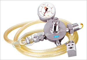 Oxygen Regulator AN 615 - Brass, 1-15 LPM Flow Rate, 0-150 PSI Operating Pressure, Silver | High Performance, Corrosion Resistant, Versatile Design with Pressure Gauge