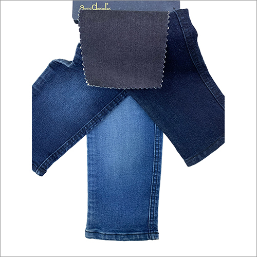 Indigo Denim Fabric - Lightweight Plain Denim, Deep Blue Color | Anti-wrinkle, Fast Colors, Washable, Smooth Texture, High Tear Resistance