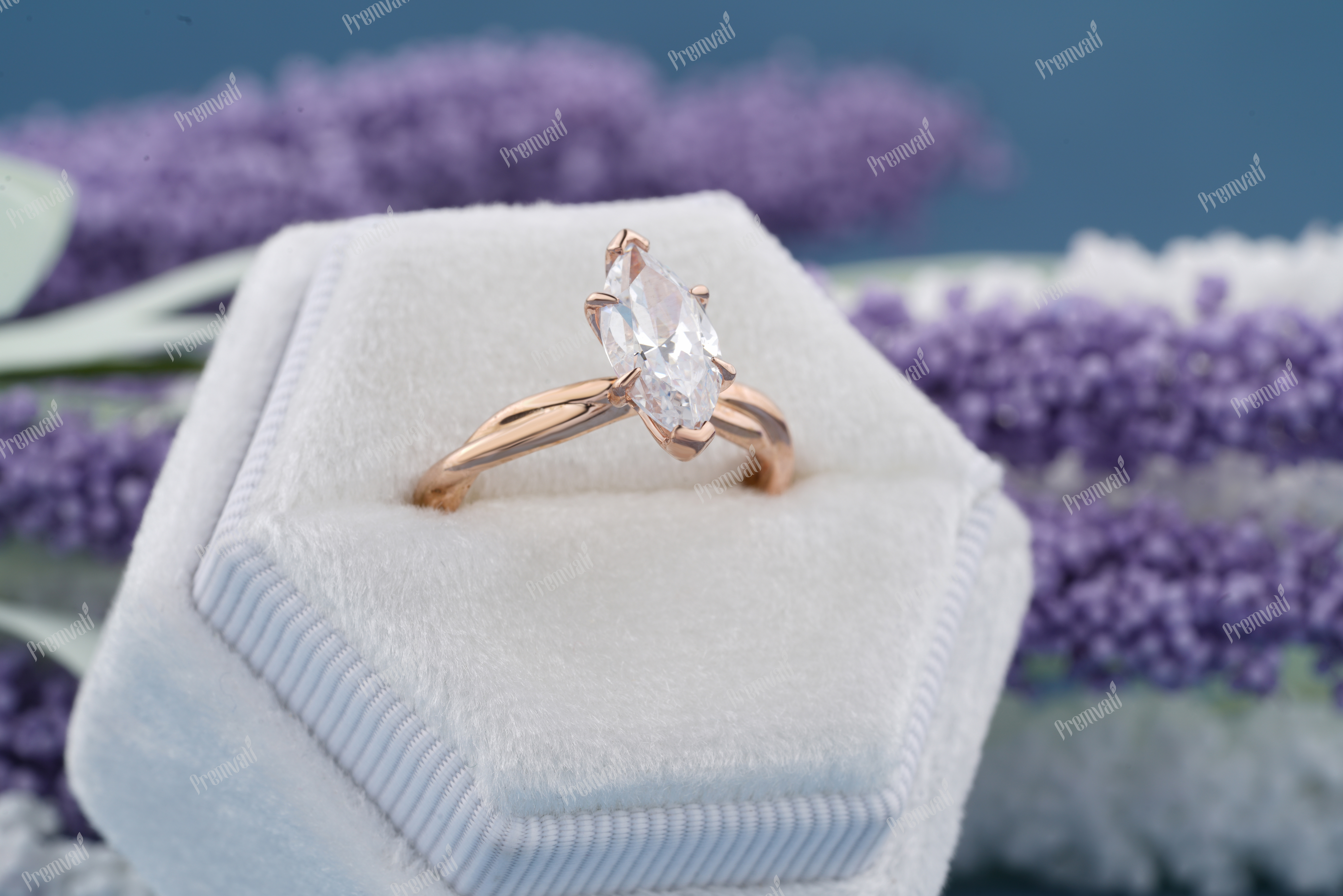 Silver Moissanite Ring Diamond Clarity: Vvs1