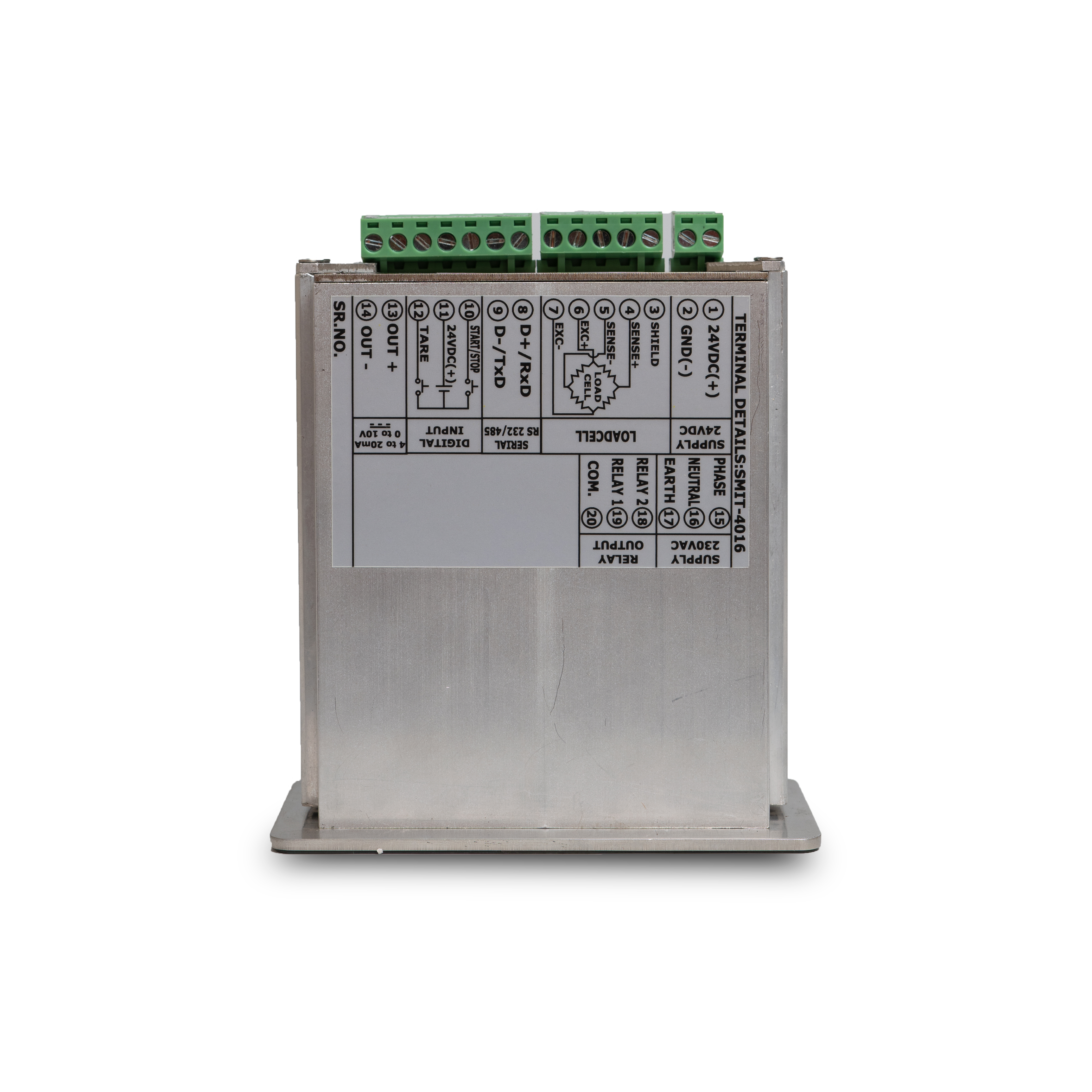 Weight Indicator Smit 4016 Application: Weighing Automation