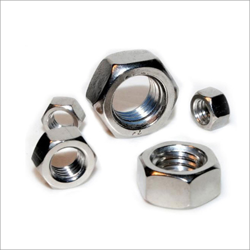 Stainless Steel Hex Nuts - Stainless Steel, Size As Required, Silver | Fine Finishing, Rust Proof, Sturdy, Polished Surface For Industrial Use