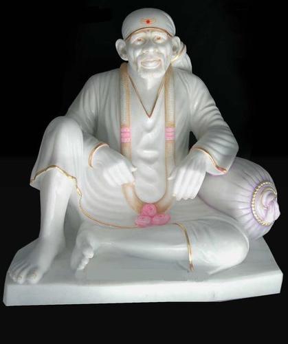 Sculpture Marble Sai Dwarkamai Statue