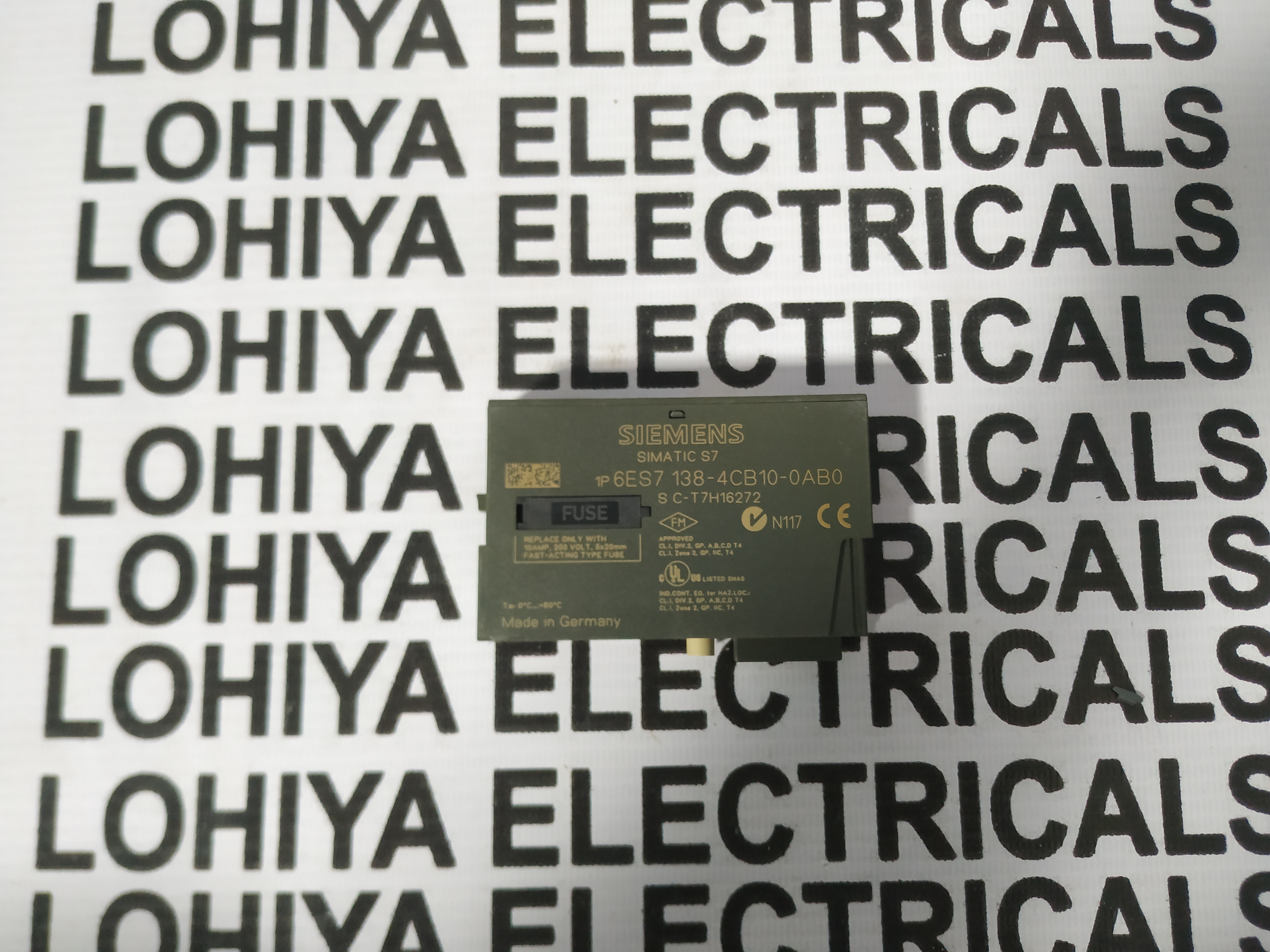 Siemens Et-200s 6es7 138-4cb01-0ab0 Power Module