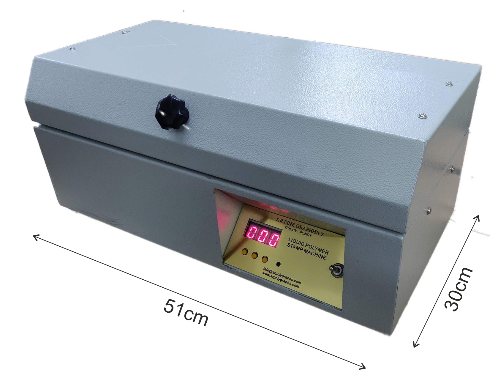 White Sr Polymer Stamp Machine