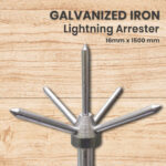 Solid Electrogrip Galvanized Iron Conventional Lightning Arrester