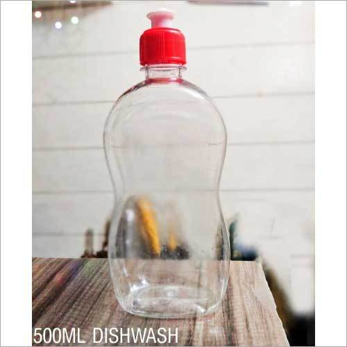 Dishwash Bottle - 500 Milliliter, Plastic Material for Industrial Chemical Use